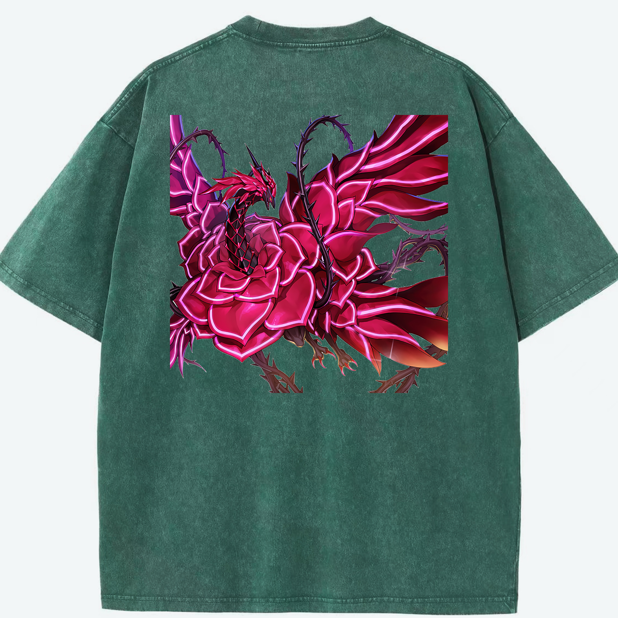 （画像用） 遊☆戯☆王 Yu-Gi-Oh! 綿100% ヴィンテージ風 半袖Tシャツ（背面プリント）